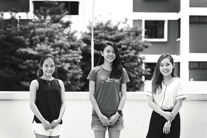 Mae Tan, Michelle Lau and Denise Tay Caroline Chia