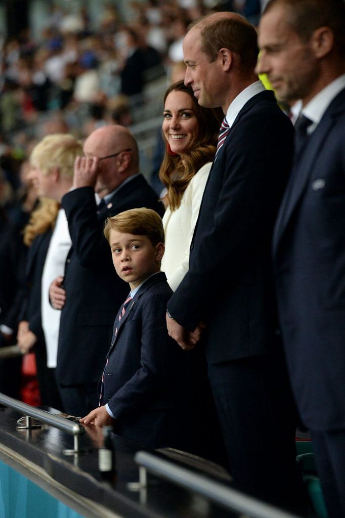 Prince George Joins Prince William And Kate Middleton At Euro Final